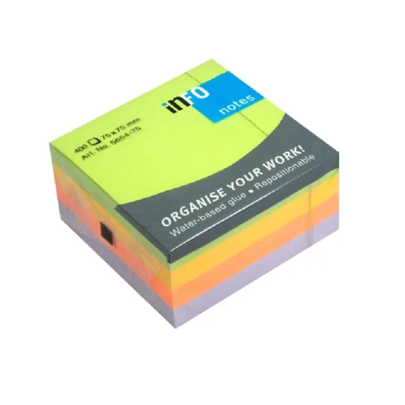 Nota Adhesiva Infonote 3X3 Surtido Cubo 5654-75 400 Hjs – Acosa