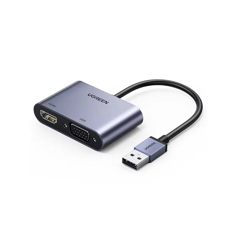 Convertidor Usb 3.0 A Hdmi+Vga Negro Cm449 Ugreen – Acosa Guatemala